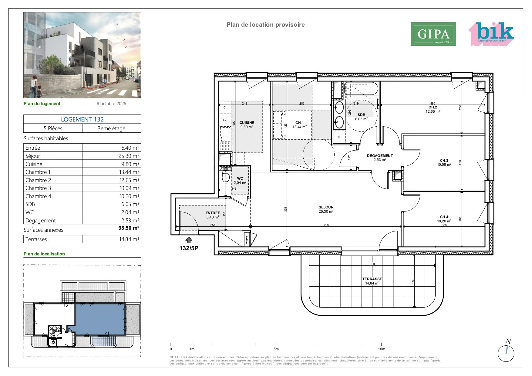 Appartement à vendre à Schiltigheim, 98,5 m², 5 pièces – photo 1 sur 3