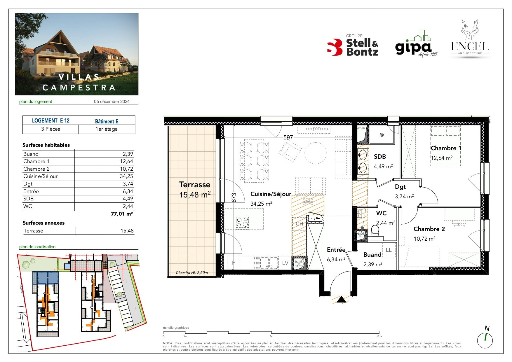 Appartement à vendre à Breuschwickersheim, 77 m², 3 pièces – photo 1 sur 6