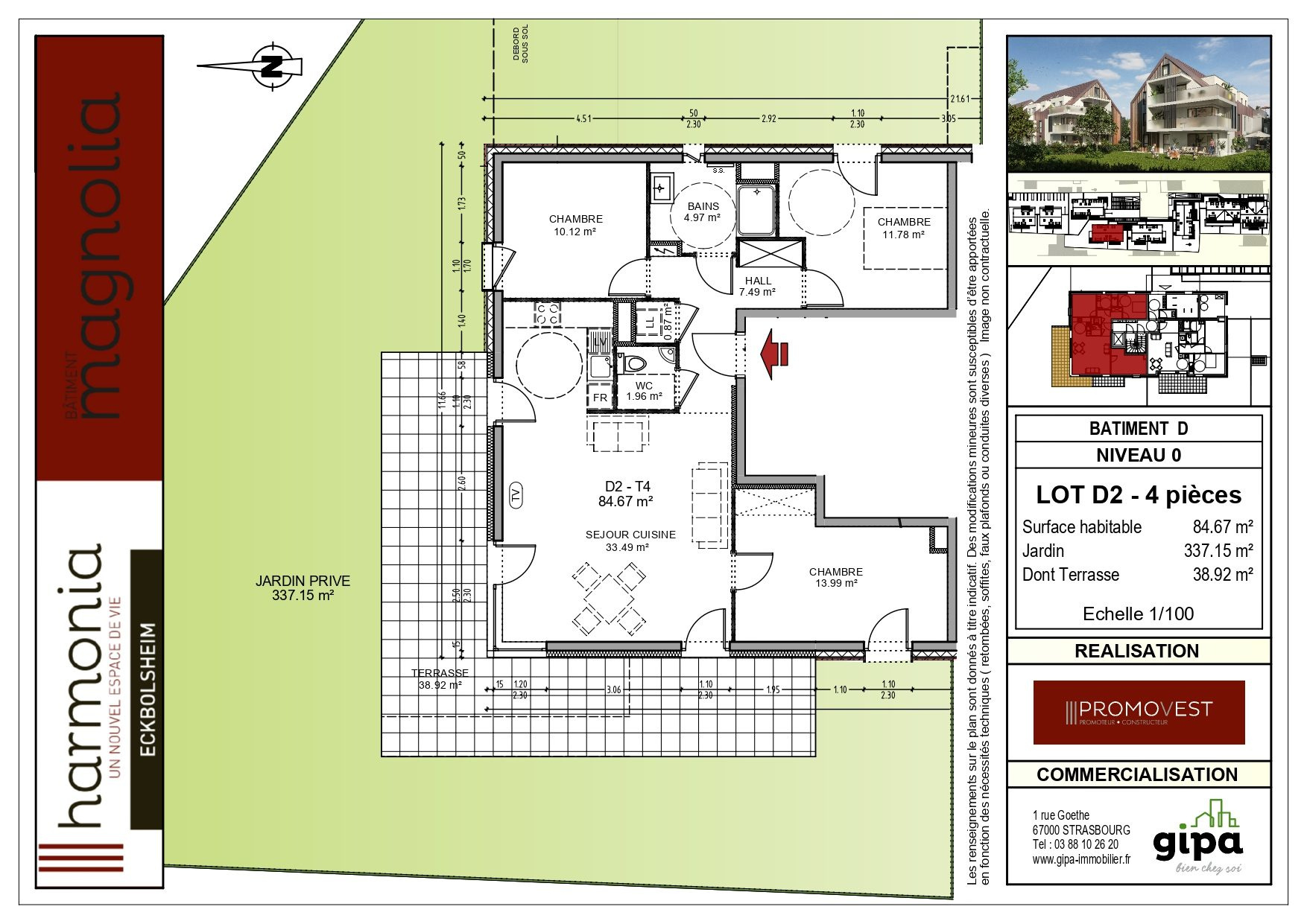 Appartement à vendre à Eckbolsheim, 85 m², 4 pièces – photo 1 sur 6