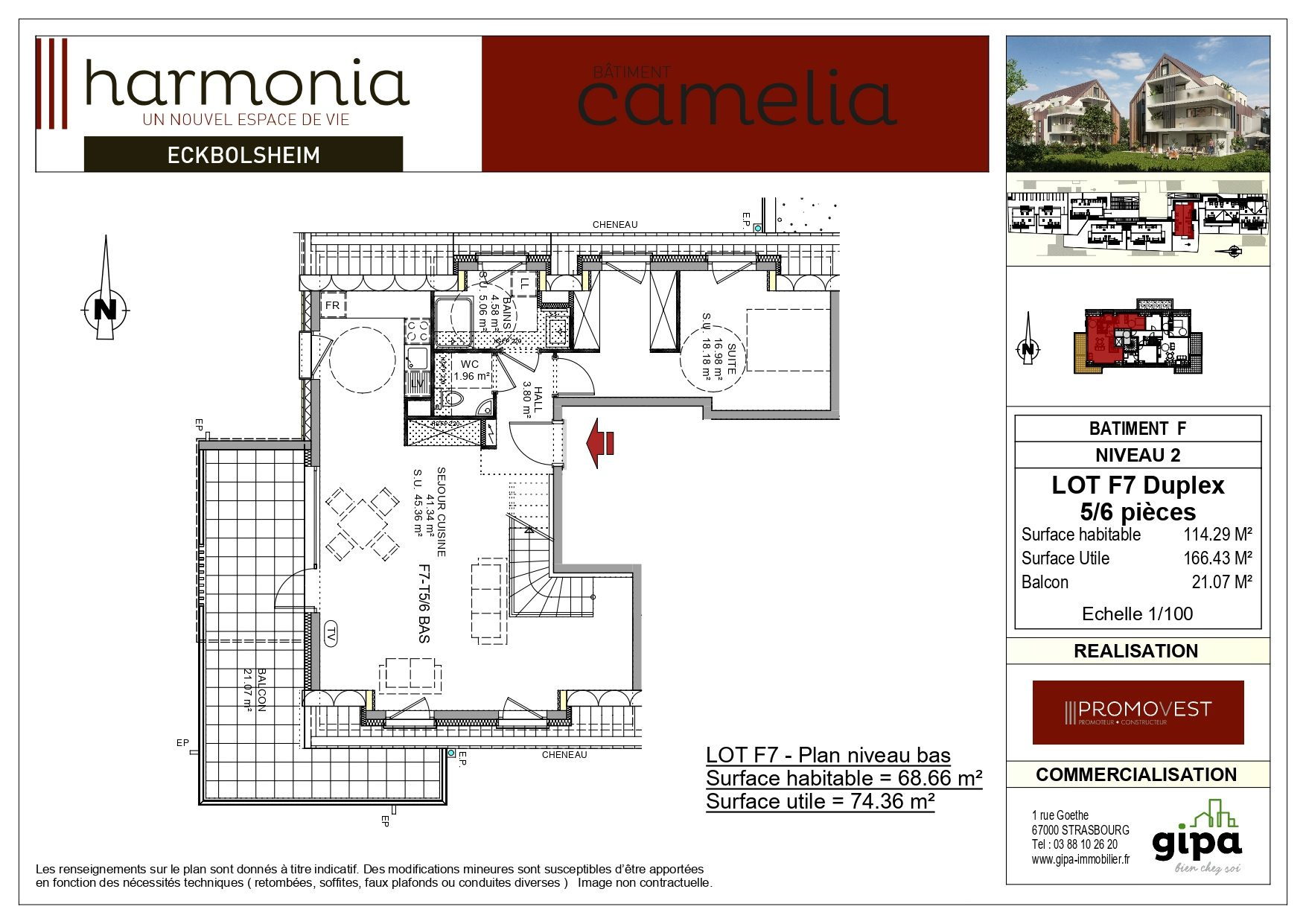Bien immobilier à vendre à Eckbolsheim, 114 m², 5 pièces – photo 1 sur 6