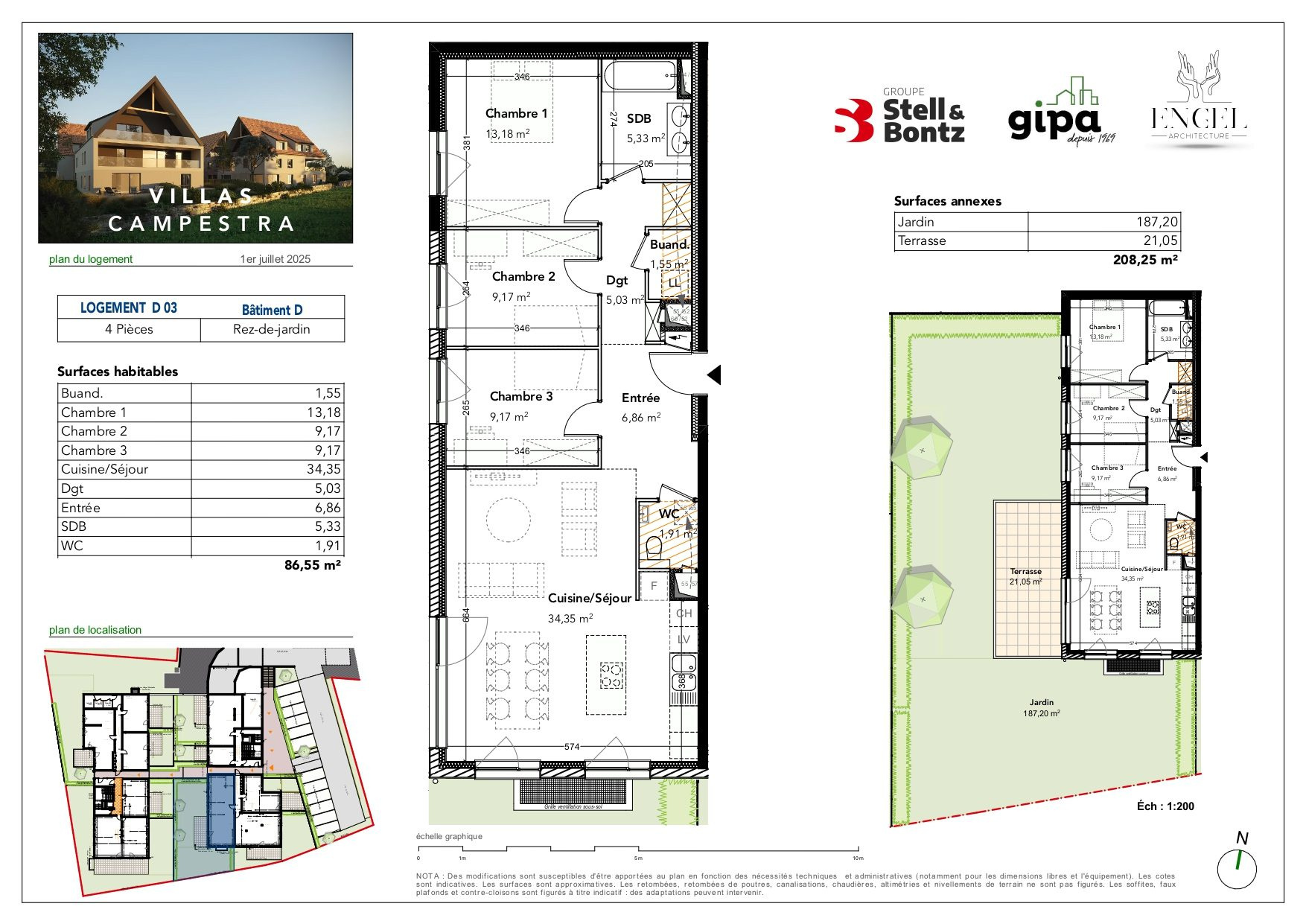 Appartement à vendre à Breuschwickersheim, 86,55 m², 4 pièces – photo 1 sur 6