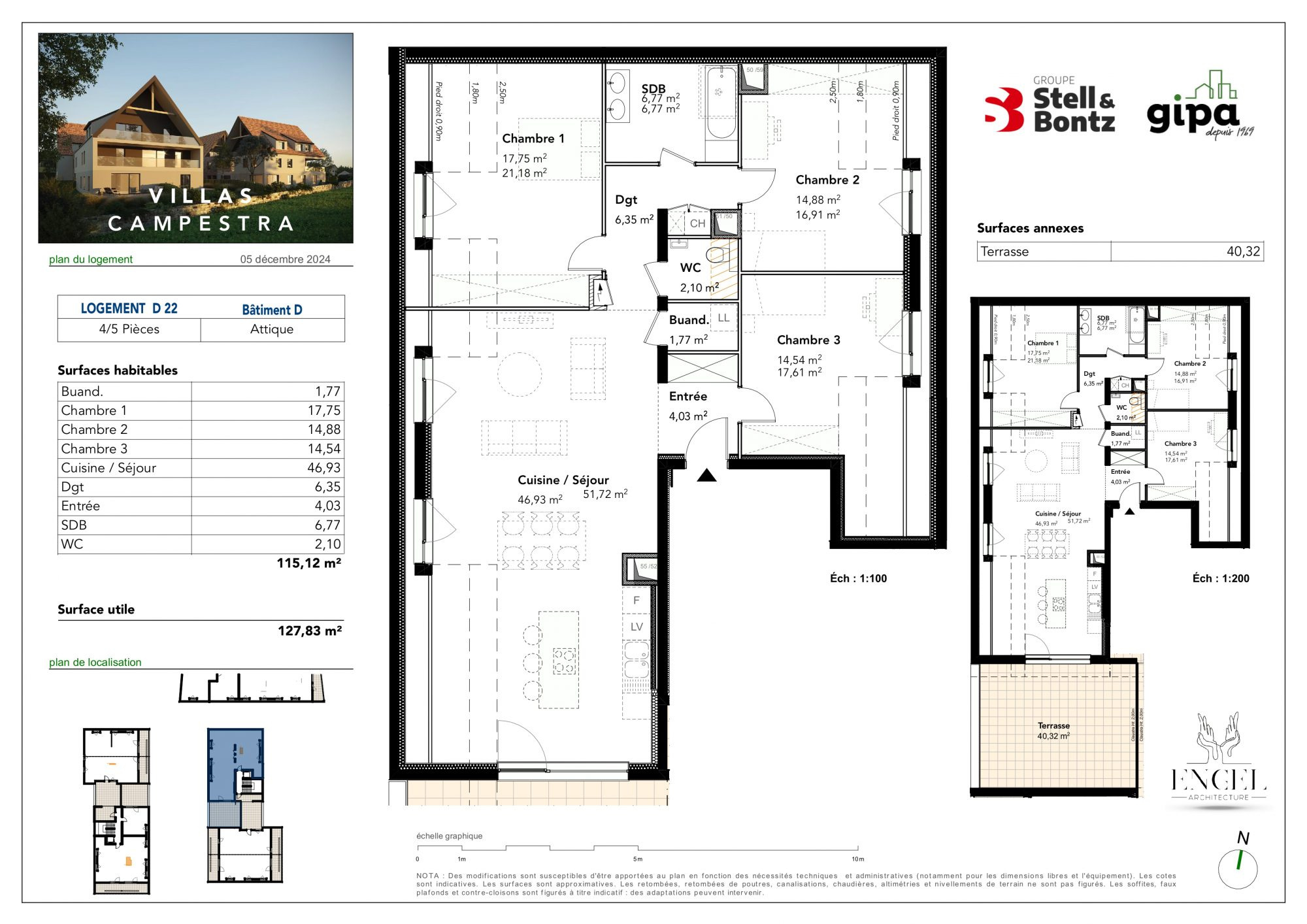 Appartement à vendre à Breuschwickersheim, 115,12 m², 4 pièces – photo 1 sur 6